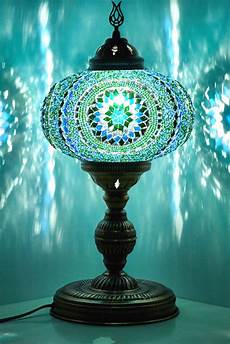 Mosaic Brass Lamps