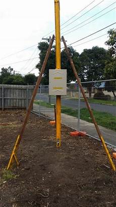 Temporary Electric Pole