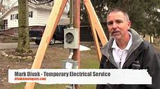 Temporary Electric Pole